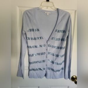 New York & Company Cardigan Sequins
